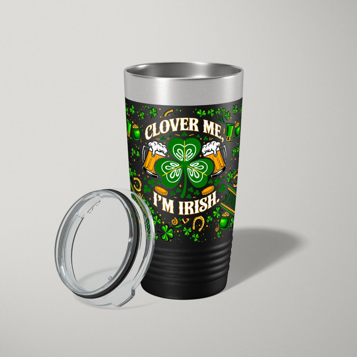 St Patricks Day Tumbler 2-Pack | UV Clover Me Wrap