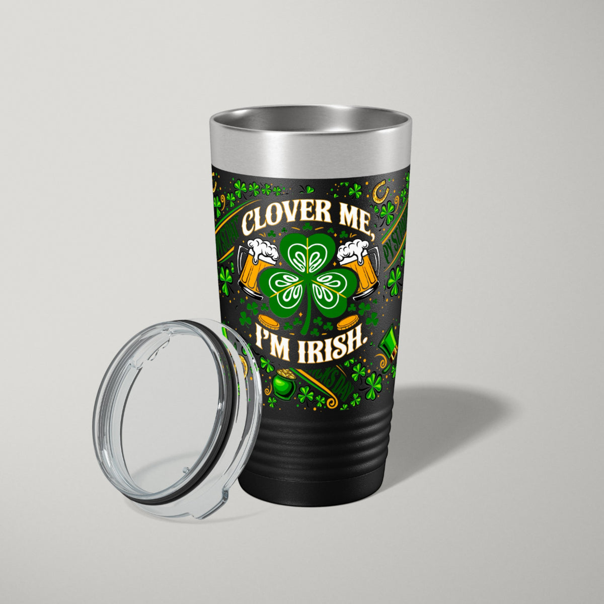 St Patricks Day Tumbler 2-Pack | UV Clover Me Wrap