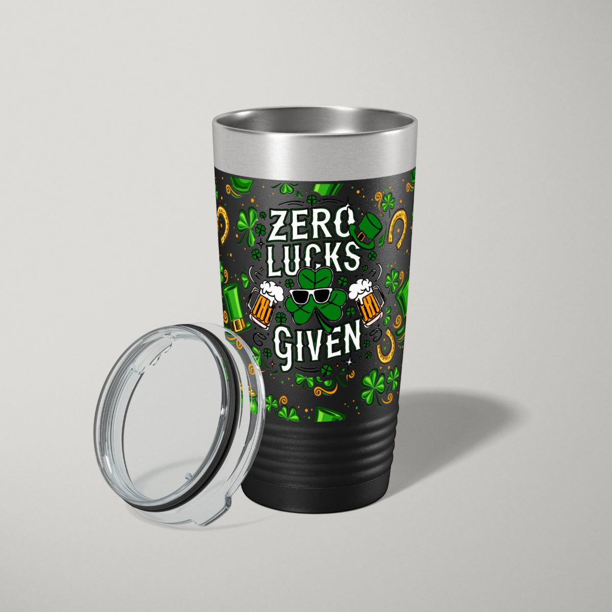 St Patricks Day Tumbler | UV Zero Lucks + Pint Pack