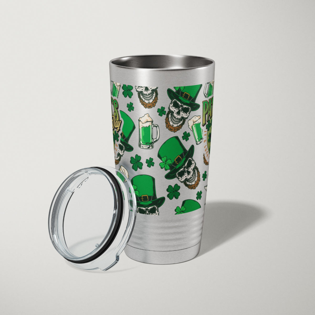 St Patricks Day Tumbler 3-Pack | UV Skull Wrap