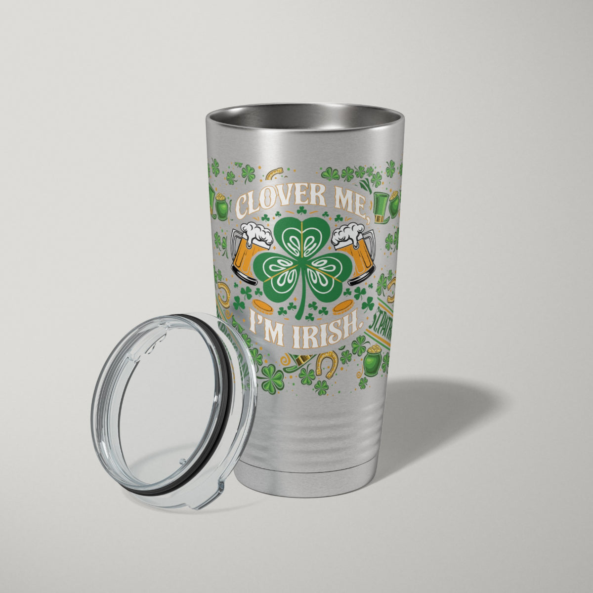 St Patricks Day Tumbler | UV Clover Me + Pint Pack