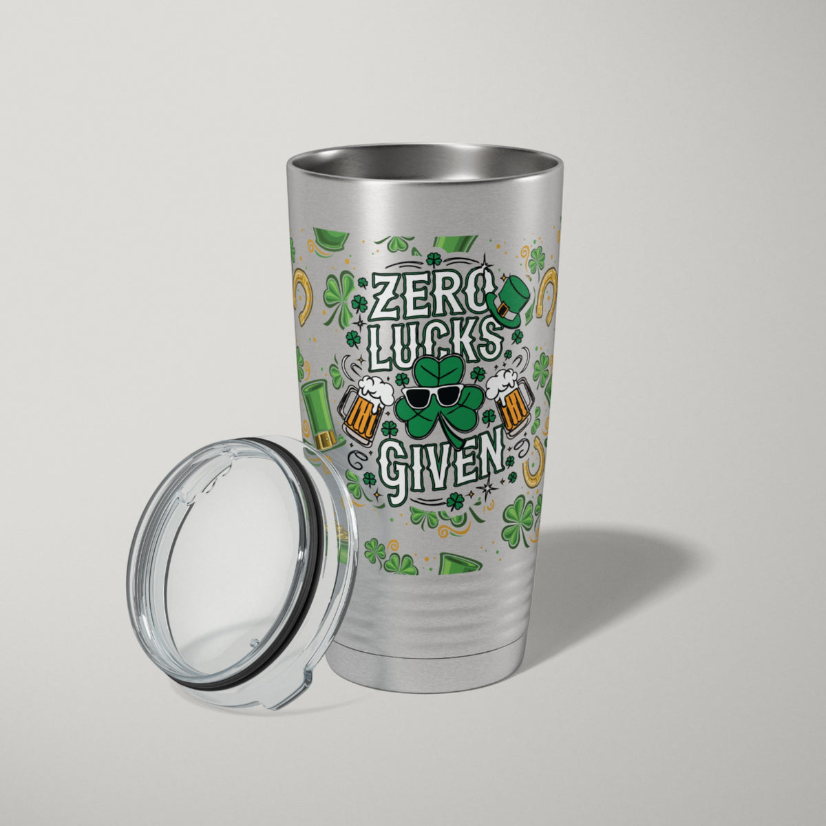 St Patricks Day Tumbler | UV Zero Lucks + Pint Pack