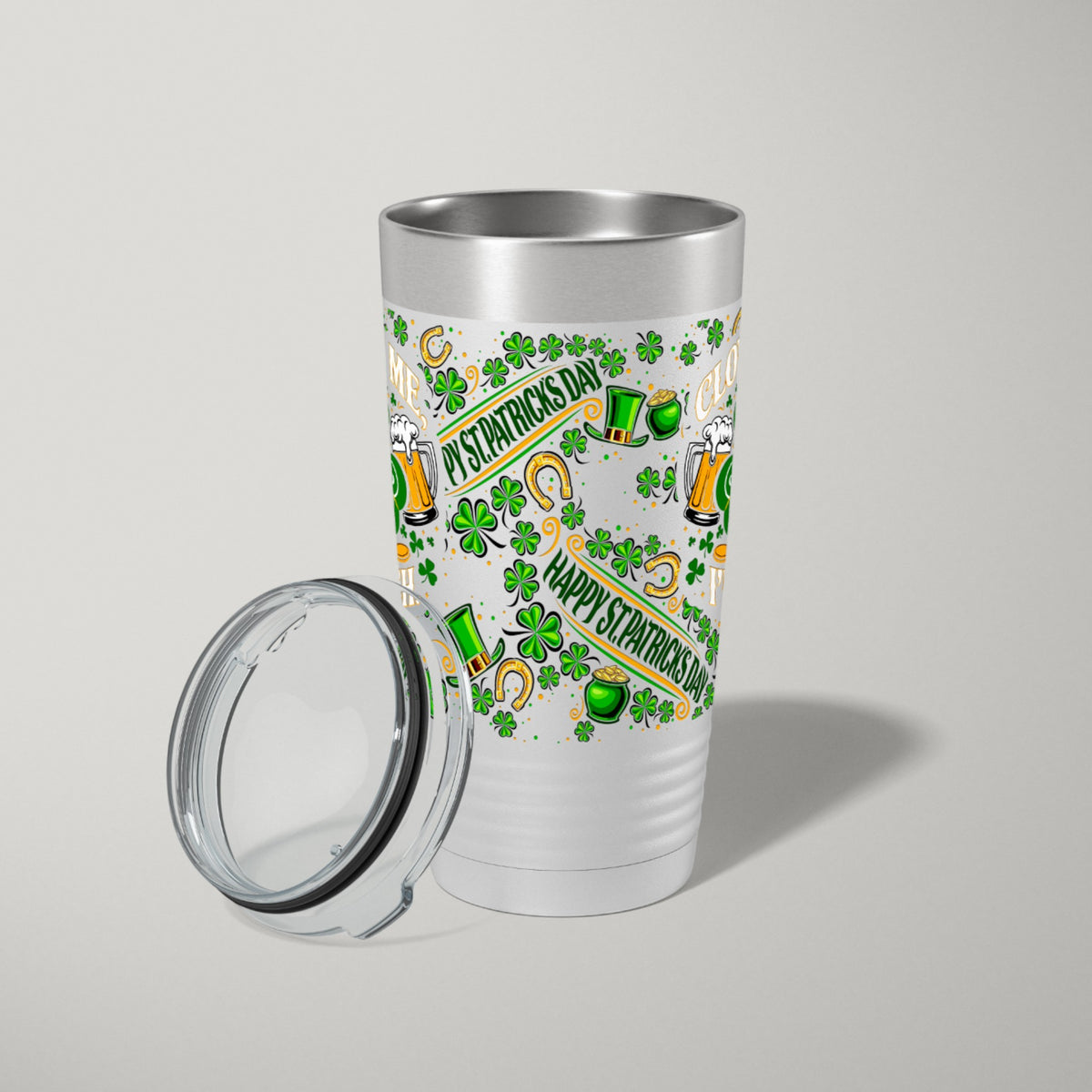 St Patricks Day Tumbler 2-Pack | UV Clover Me Wrap