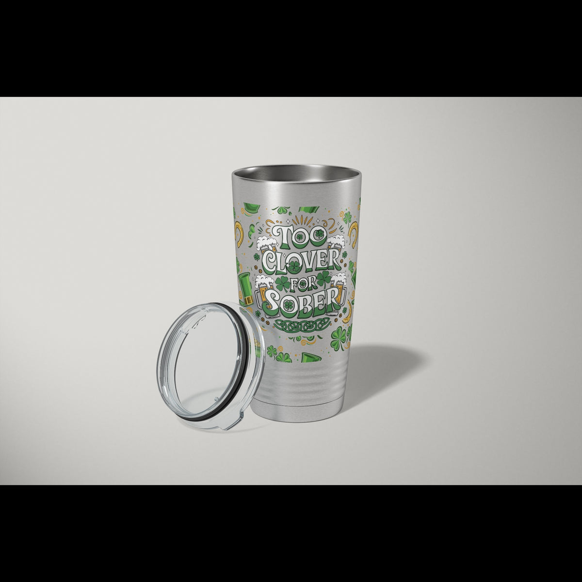 St Patricks Day Tumbler 2-Pack | UV Too Clover Wrap