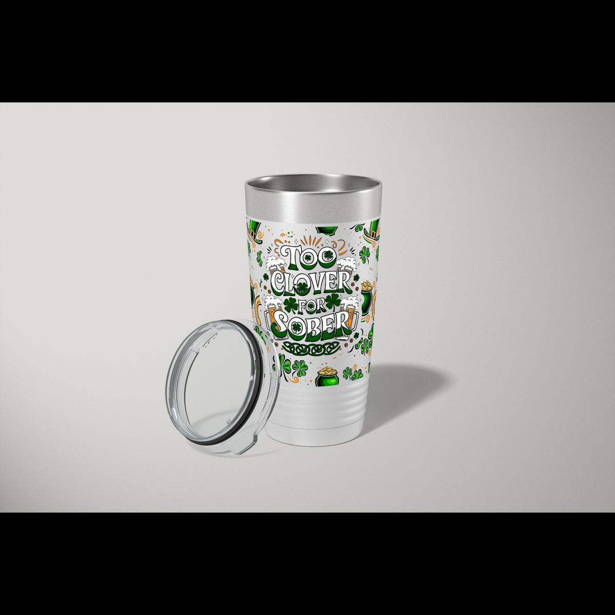 St Patricks Day Tumbler 2-Pack | UV Too Clover Wrap