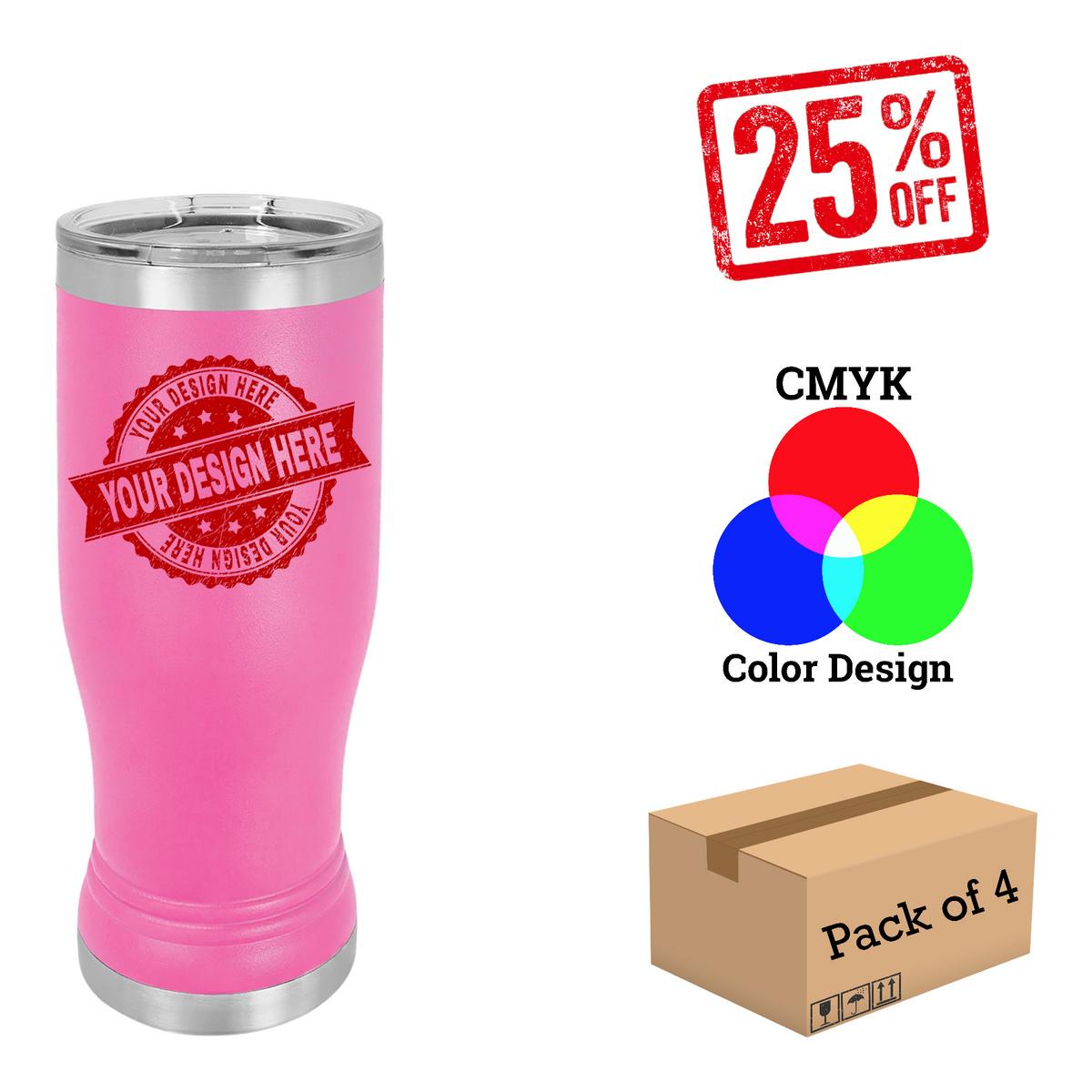 4 Pack Polar Camel 14oz.Pilsner