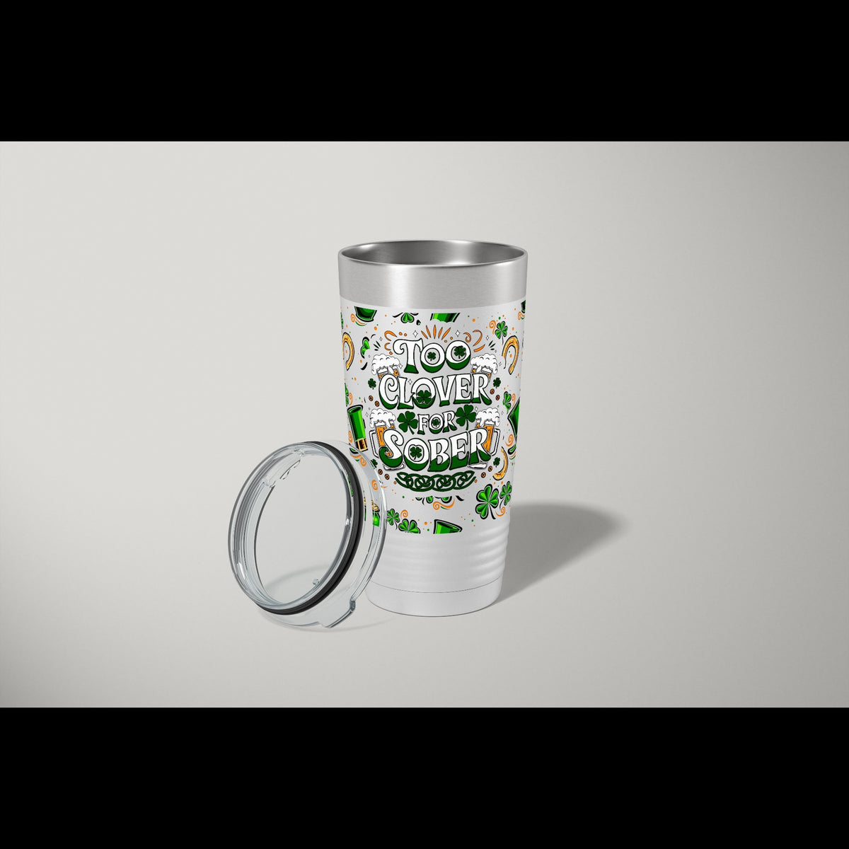 St Patricks Day Tumbler | UV Too Clover + Pint Pack