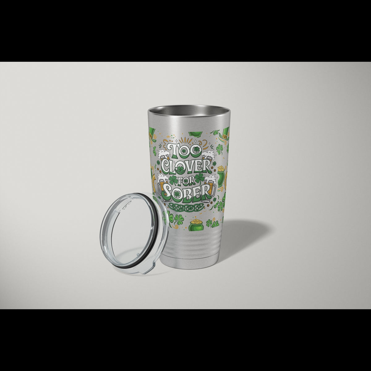 St Patricks Day Tumbler 2-Pack | UV Too Clover Wrap