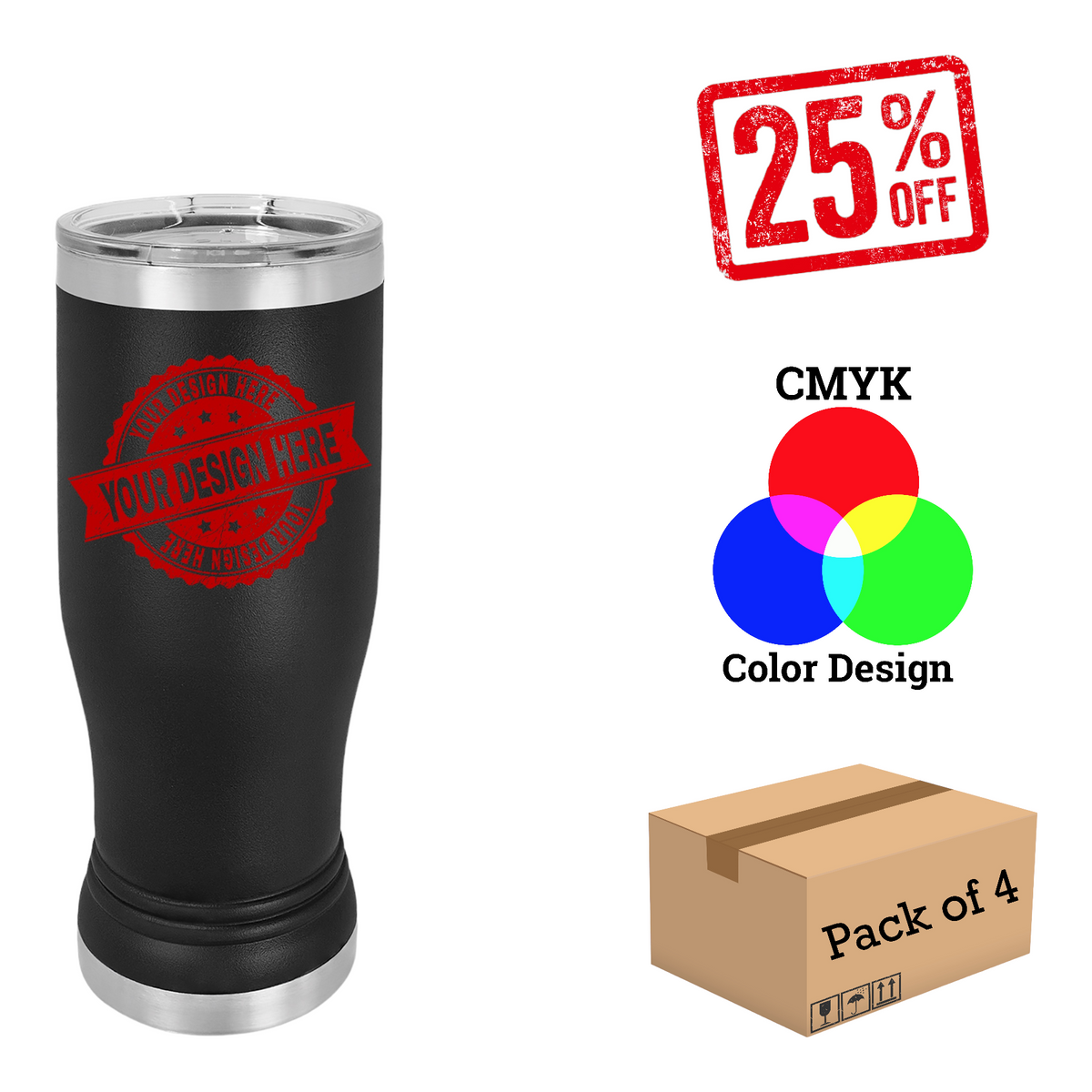 4 Pack Polar Camel 14oz.Pilsner