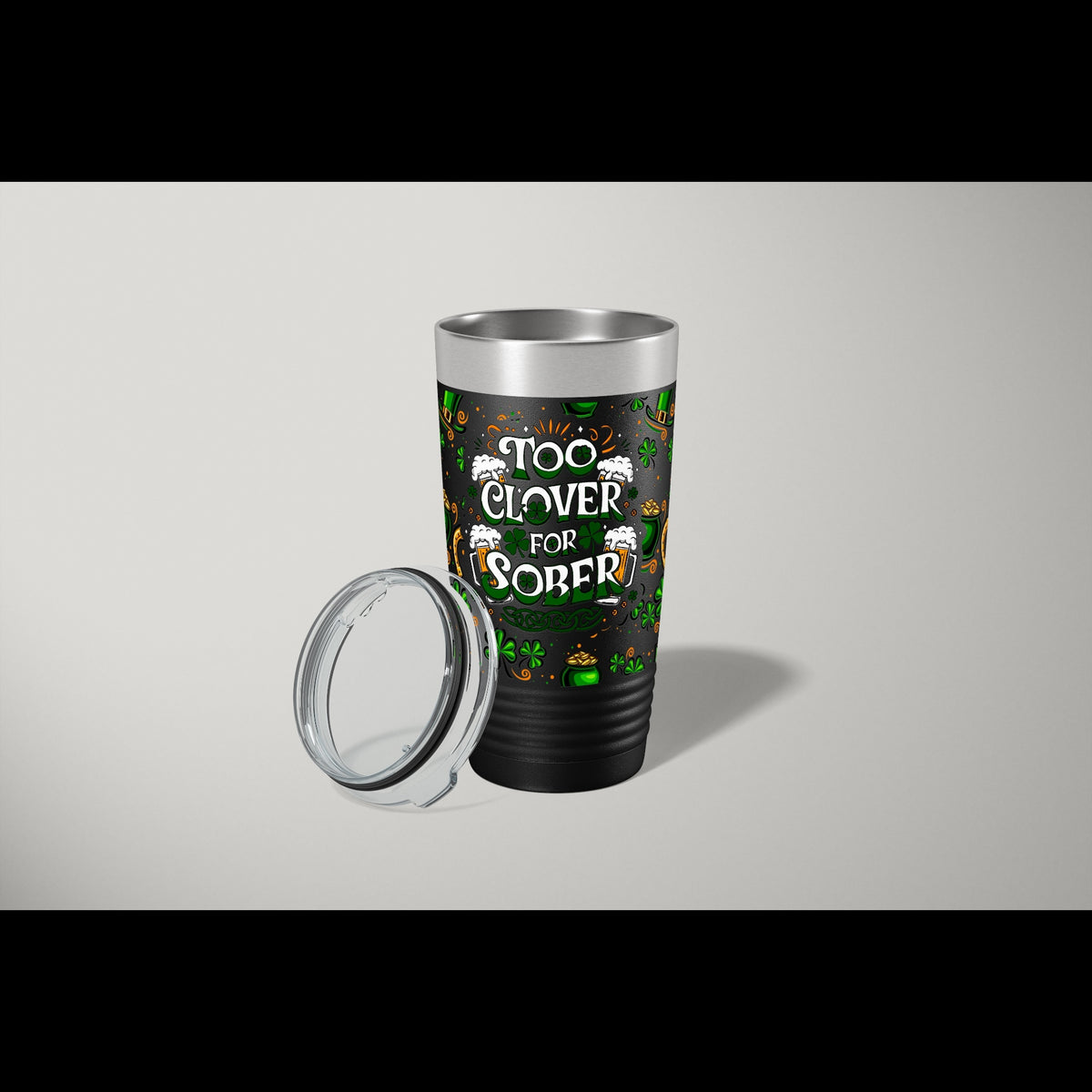 St Patricks Day Tumbler 2-Pack | UV Too Clover Wrap