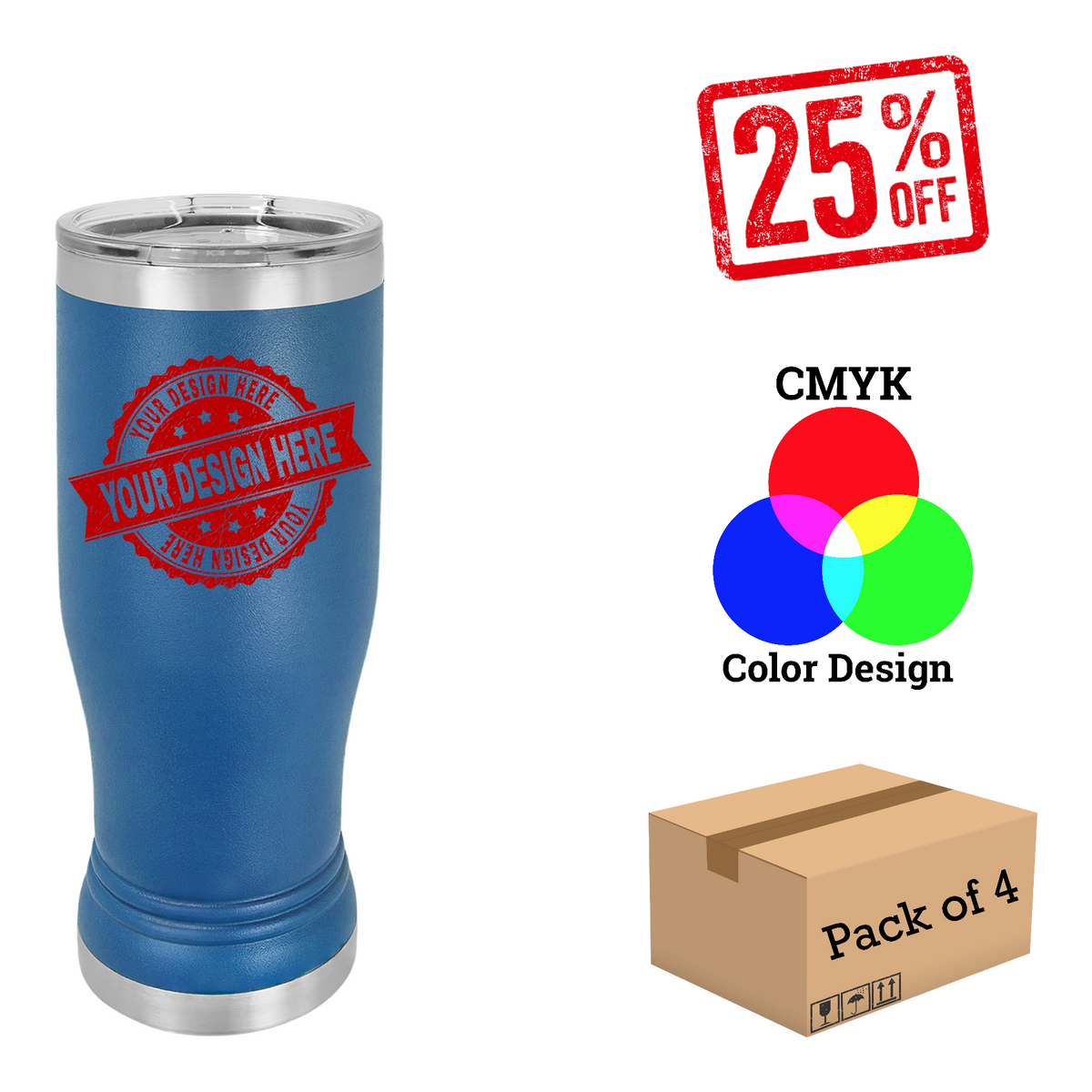 4 Pack Polar Camel 14oz.Pilsner