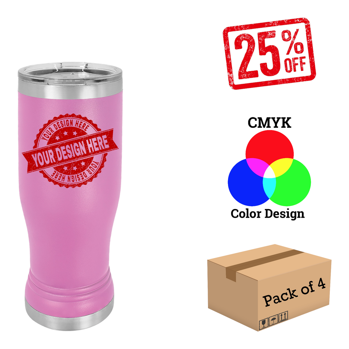 4 Pack Polar Camel 14oz.Pilsner