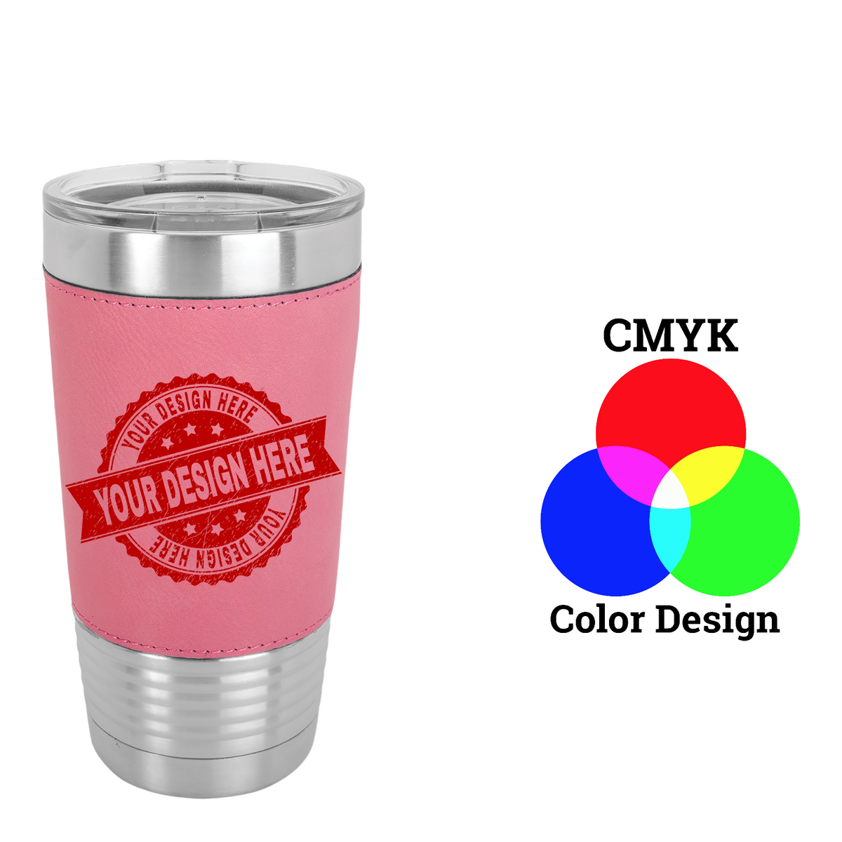 Polar Camel 20 oz. Leatherette Tumbler