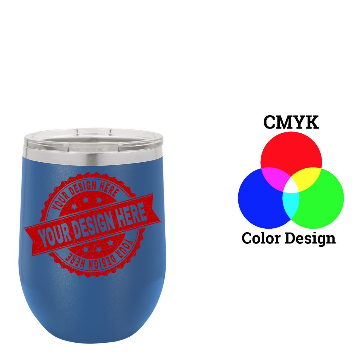 Polar Camel 12 oz. Vacuum Insulated Stemless Wine Tumbler with Lid