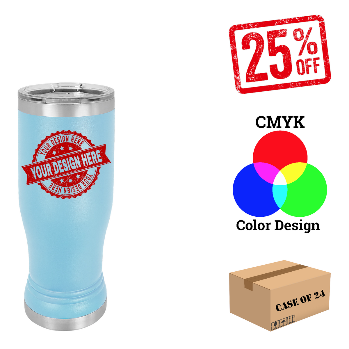 Polar Camel 14oz.Pilsner Case of 24