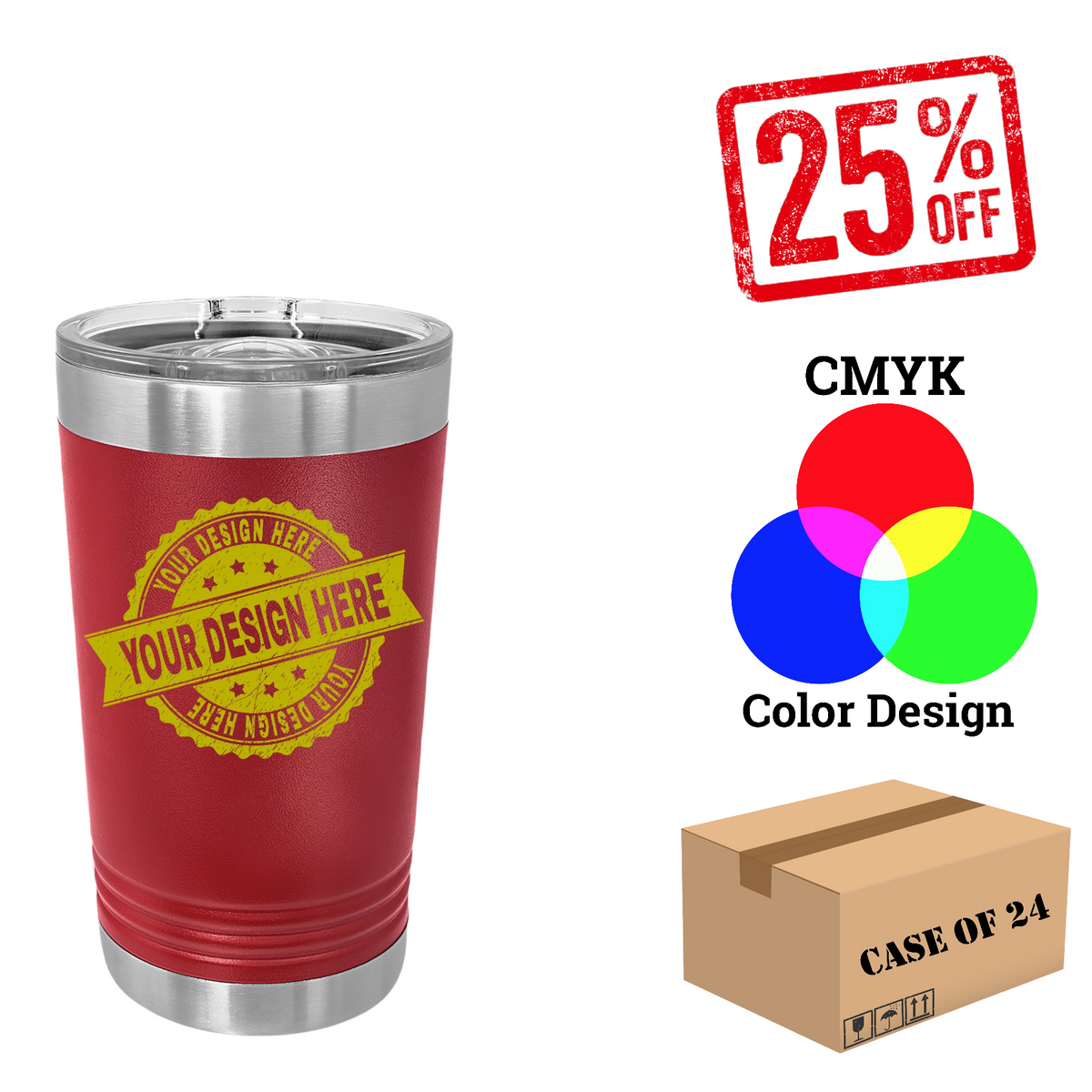 Polar Camel 16 oz. Pint Case of 24