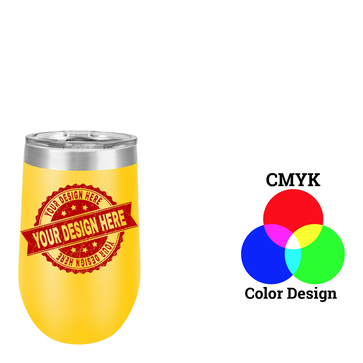 Polar Camel 16 oz. Vacuum Insulated Stemless Wine Tumbler with Lid