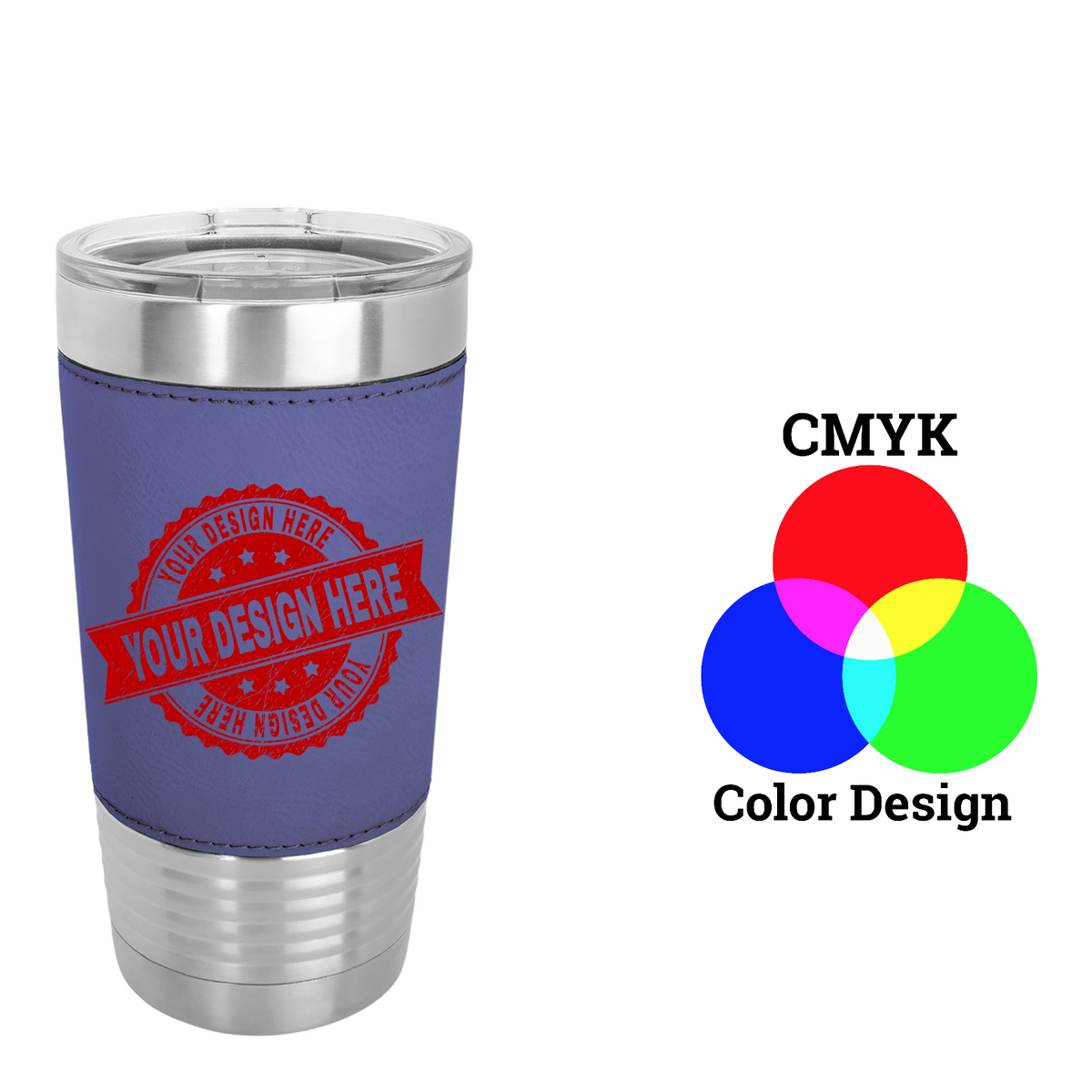 Polar Camel 20 oz. Leatherette Tumbler