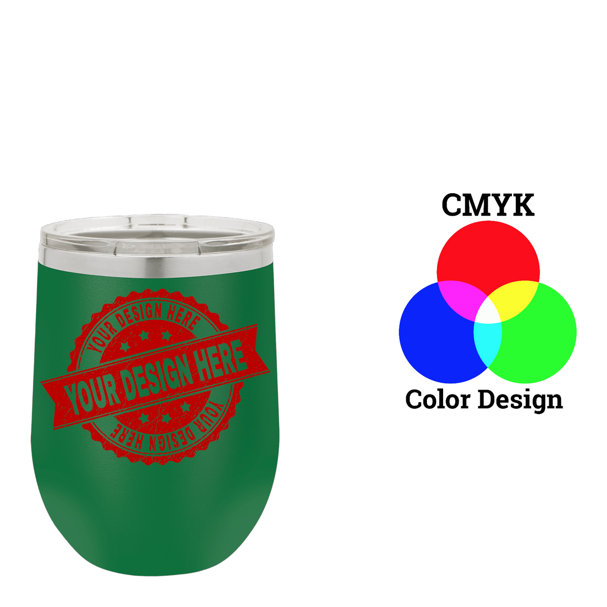 Polar Camel 12 oz. Vacuum Insulated Stemless Wine Tumbler with Lid