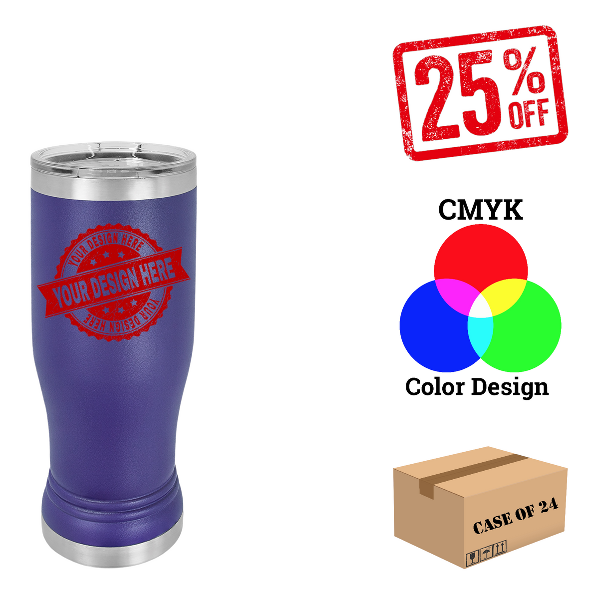 Polar Camel 14oz.Pilsner Case of 24