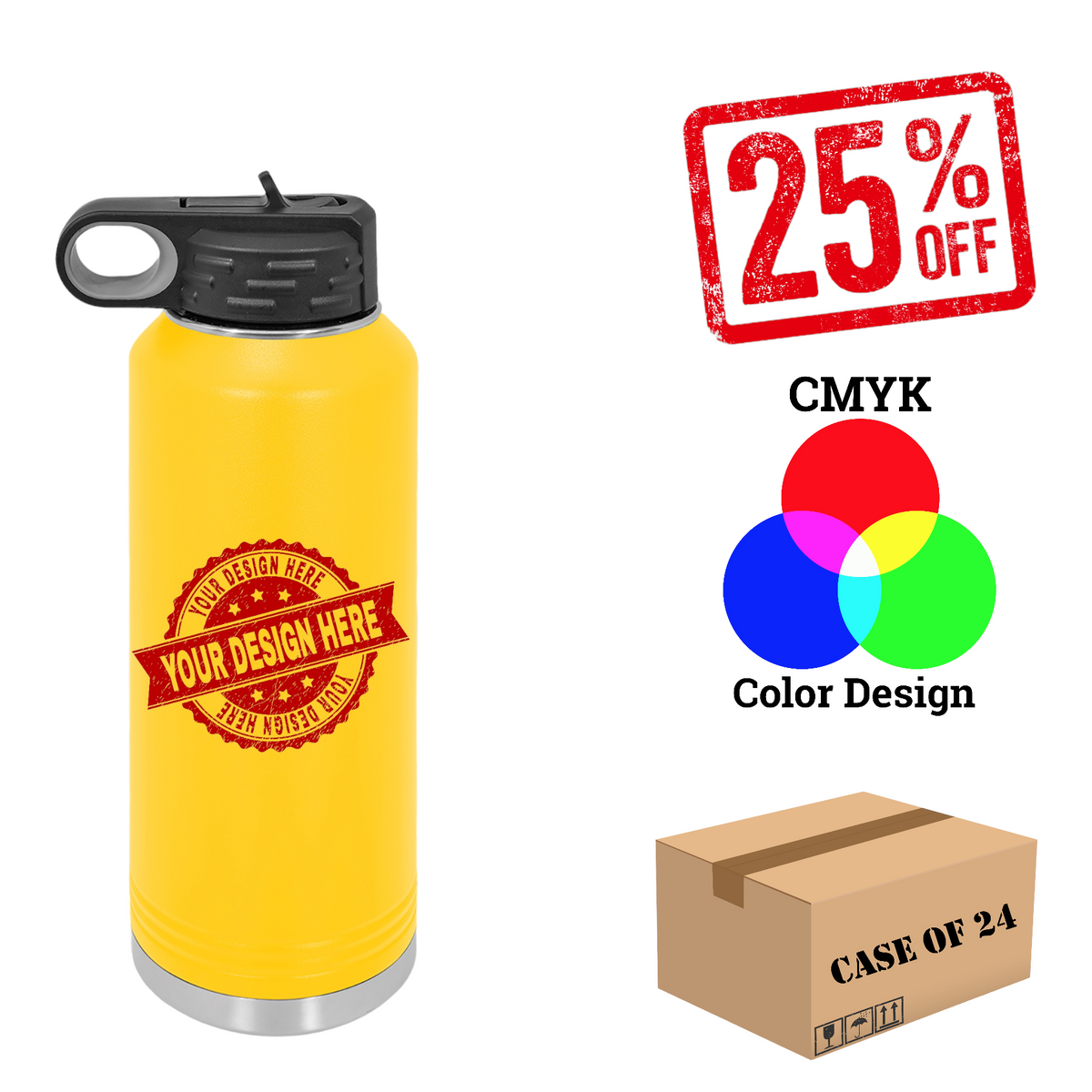 Polar Camel 40oz. Water Bottle Case of 12