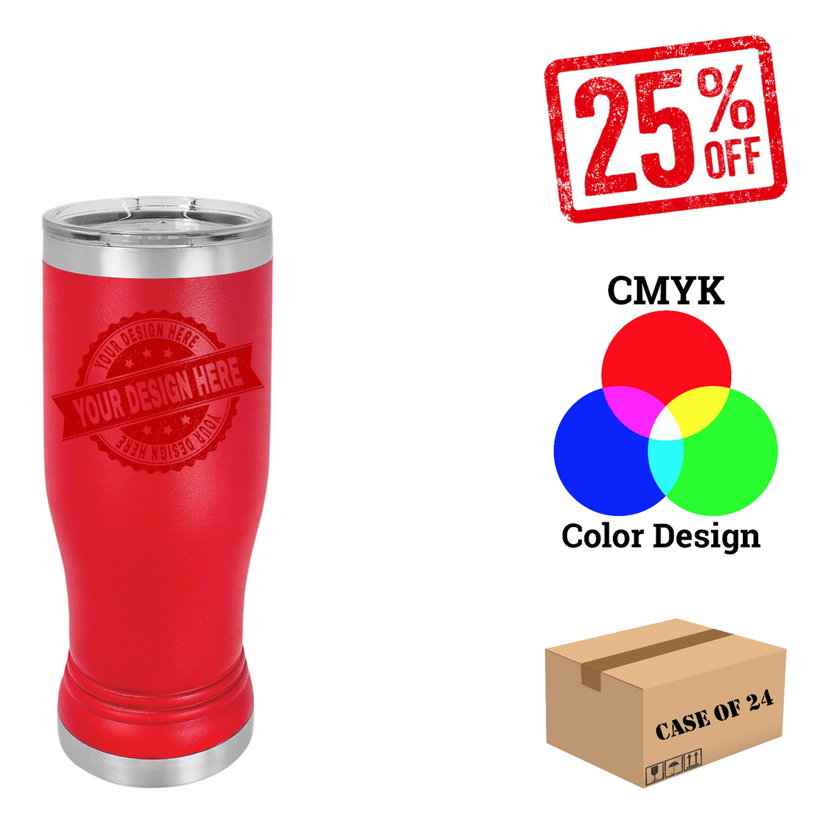 Polar Camel 14oz.Pilsner Case of 24