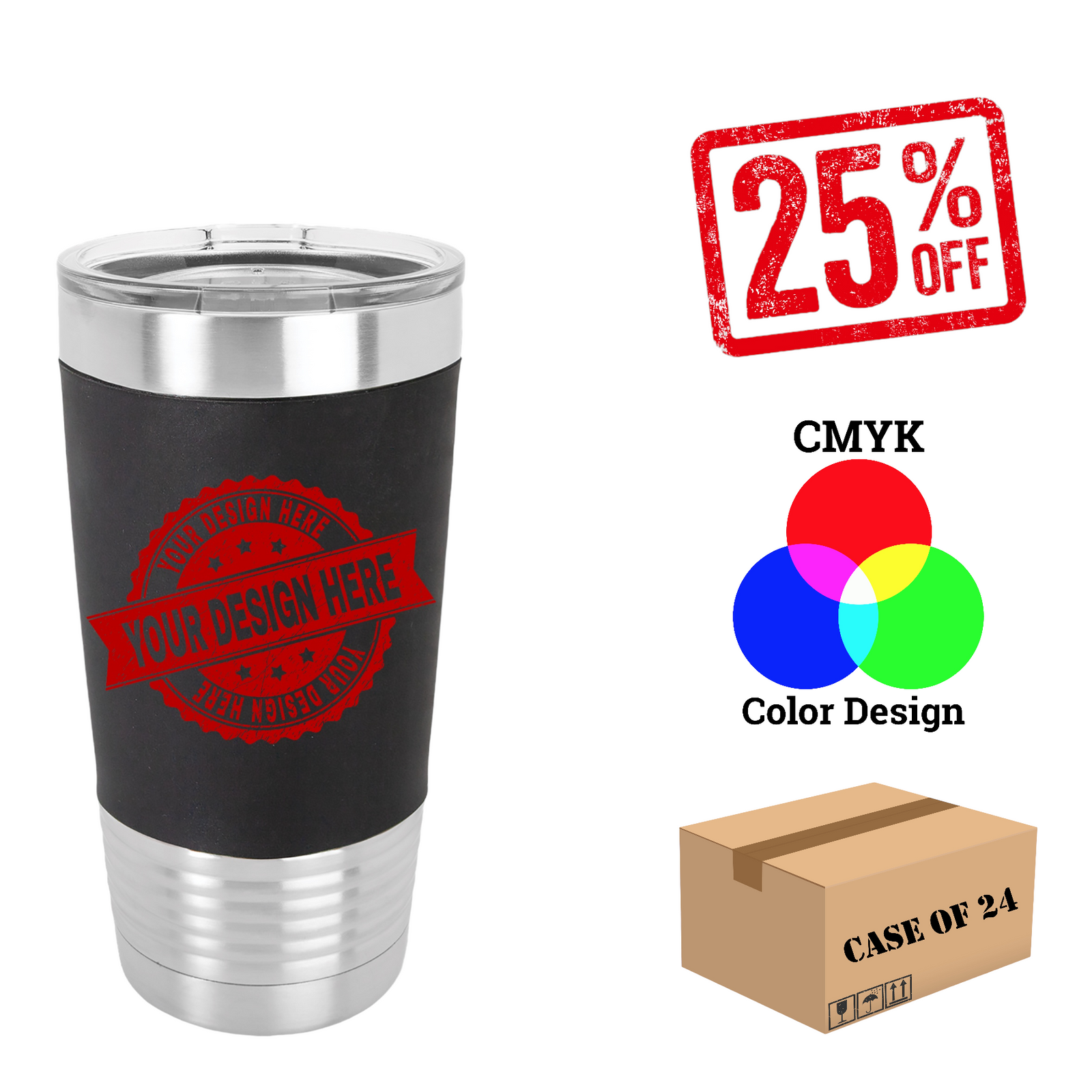 Polar Camel 20 oz. Silicone Case of 24