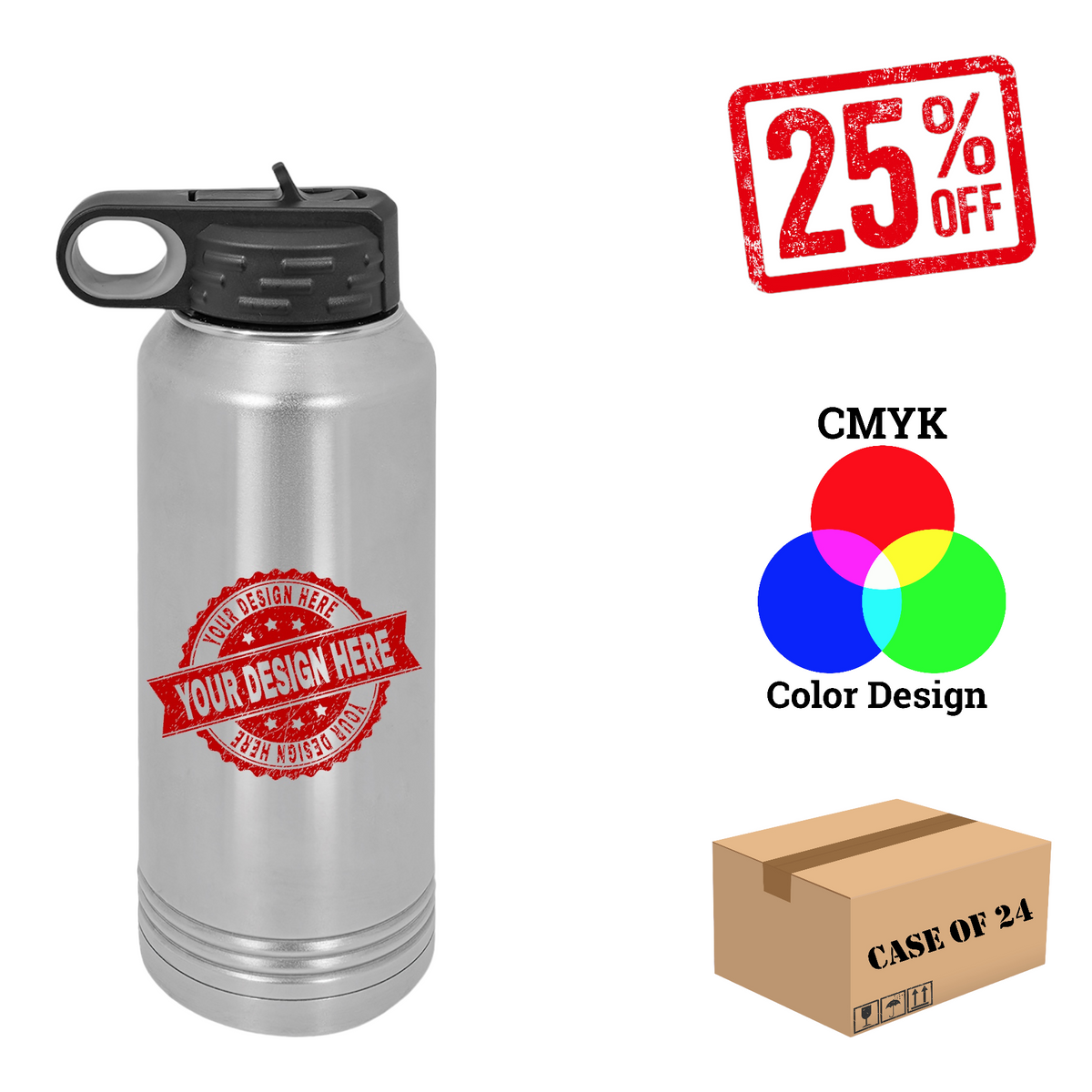 Polar Camel 32oz. Water Bottle Case of 12