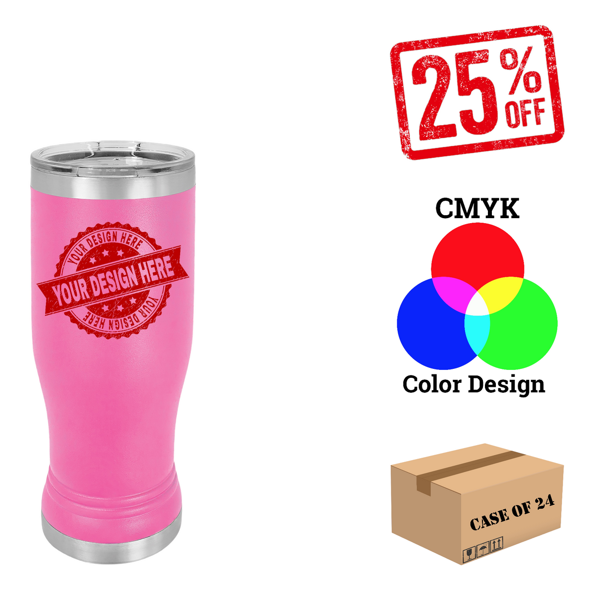 Polar Camel 14oz.Pilsner Case of 24