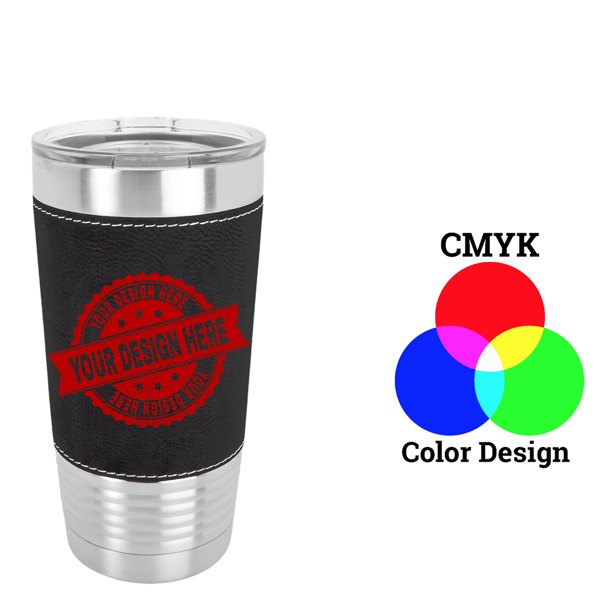 Polar Camel 20 oz. Leatherette Tumbler