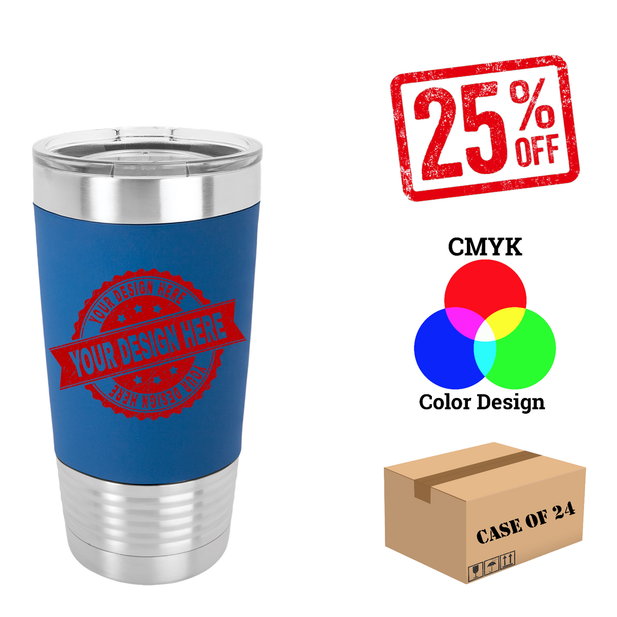 Polar Camel 20 oz. Silicone Case of 24