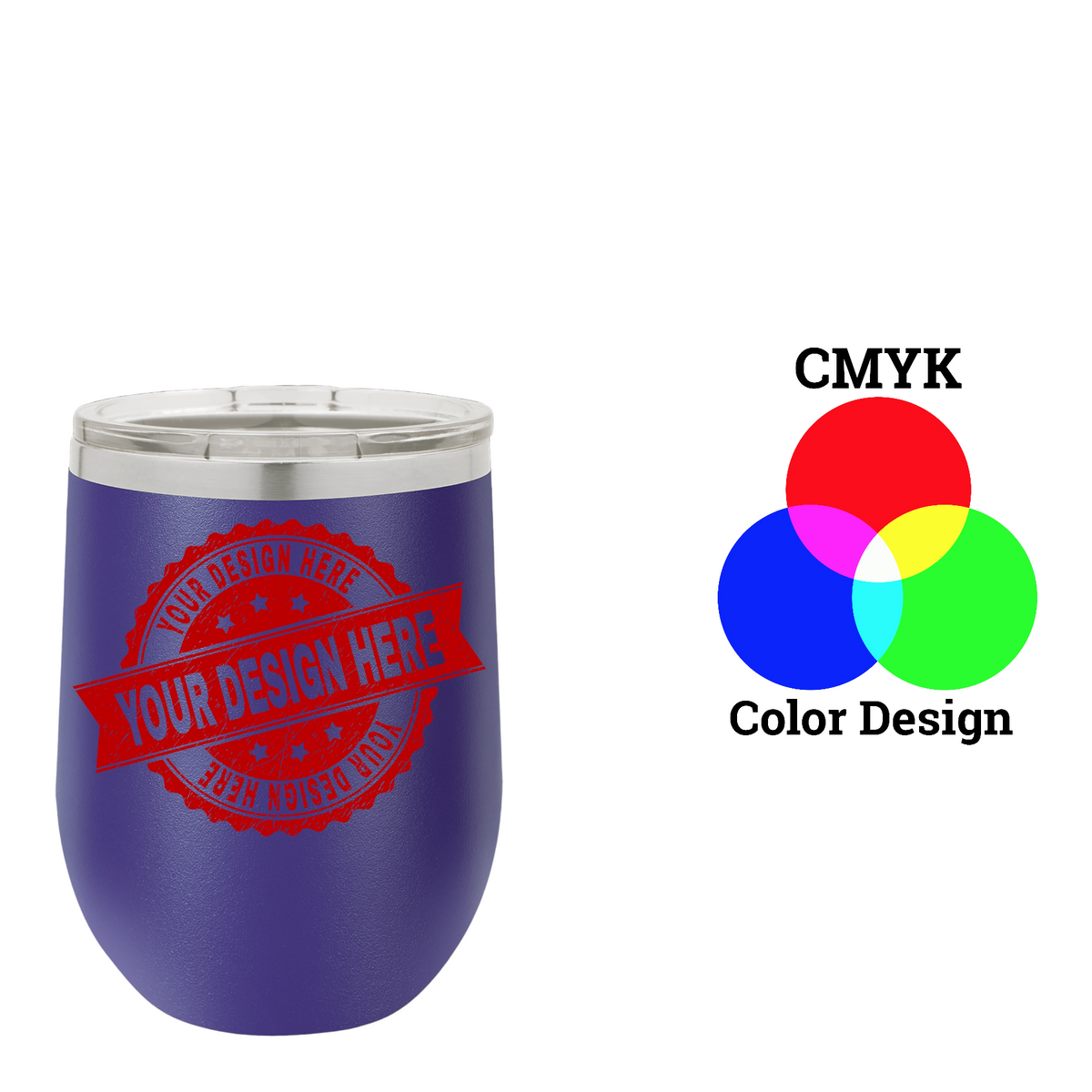 Polar Camel 12 oz. Vacuum Insulated Stemless Wine Tumbler with Lid