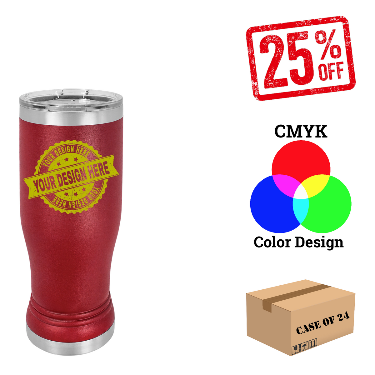 Polar Camel 14oz.Pilsner Case of 24