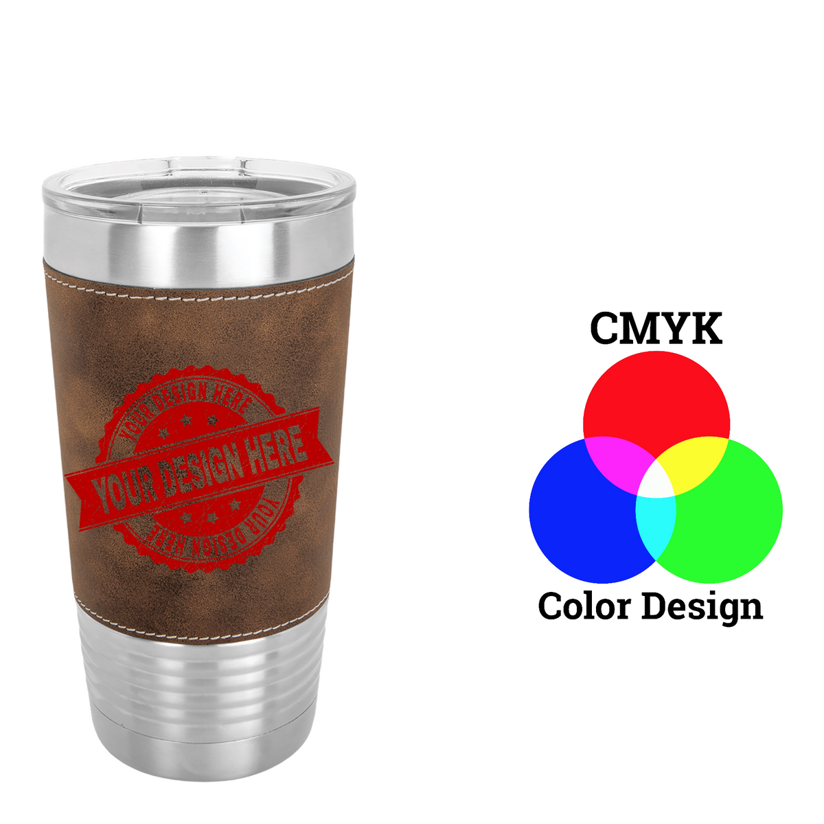 Polar Camel 20 oz. Leatherette Tumbler