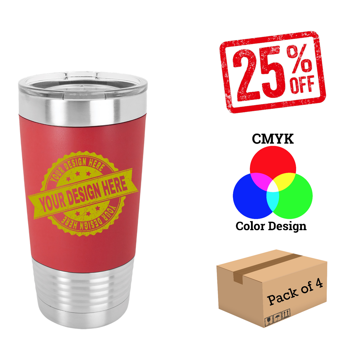 4 Pack Polar Camel 20 oz. Silicone