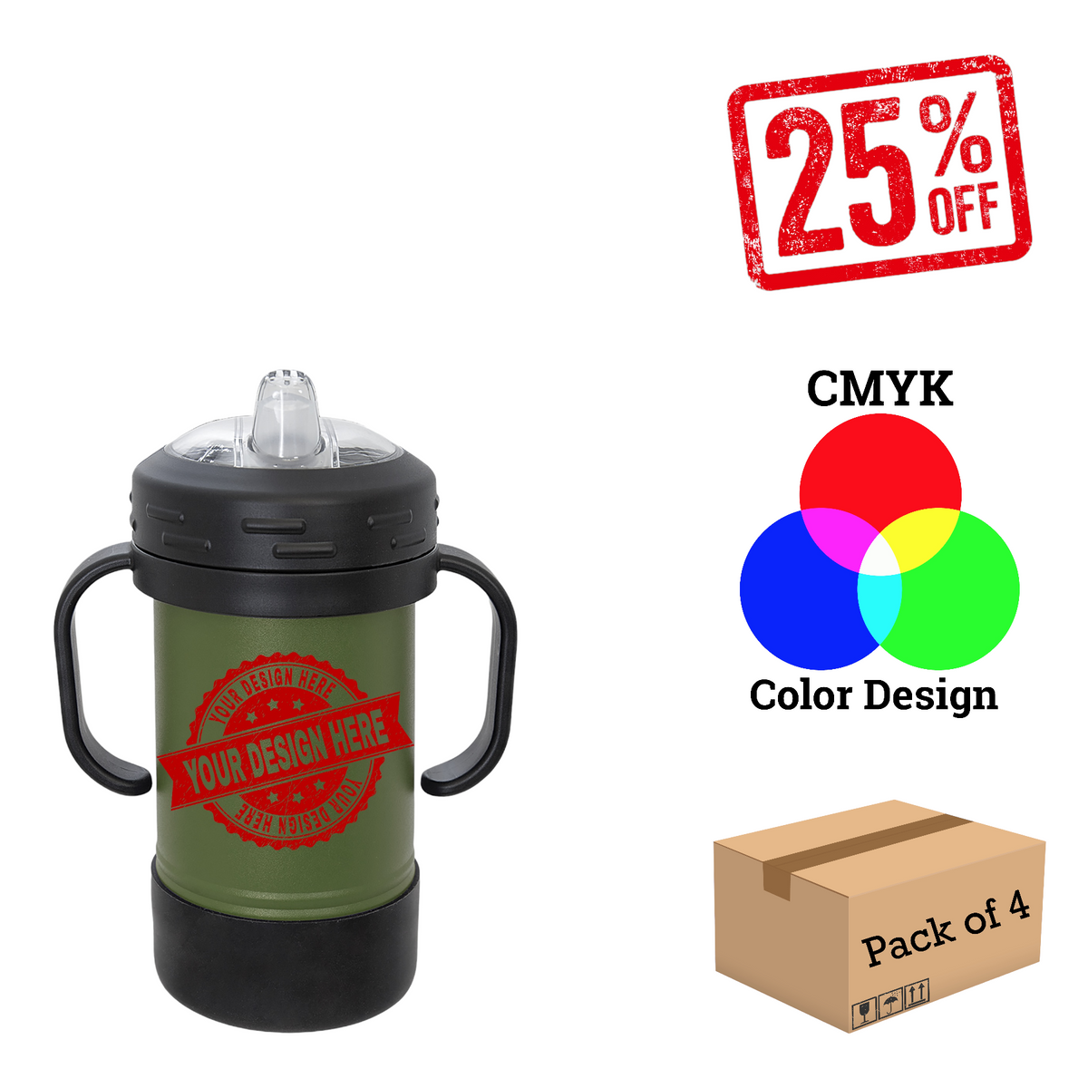 4 Pack Copy of Polar Camel 10 oz. Sippy Cup