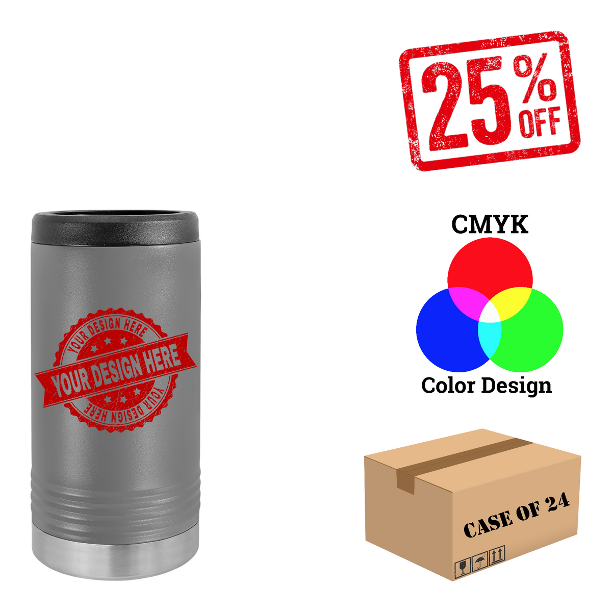 Polar Camel Slim Beverage Holder Case of 24