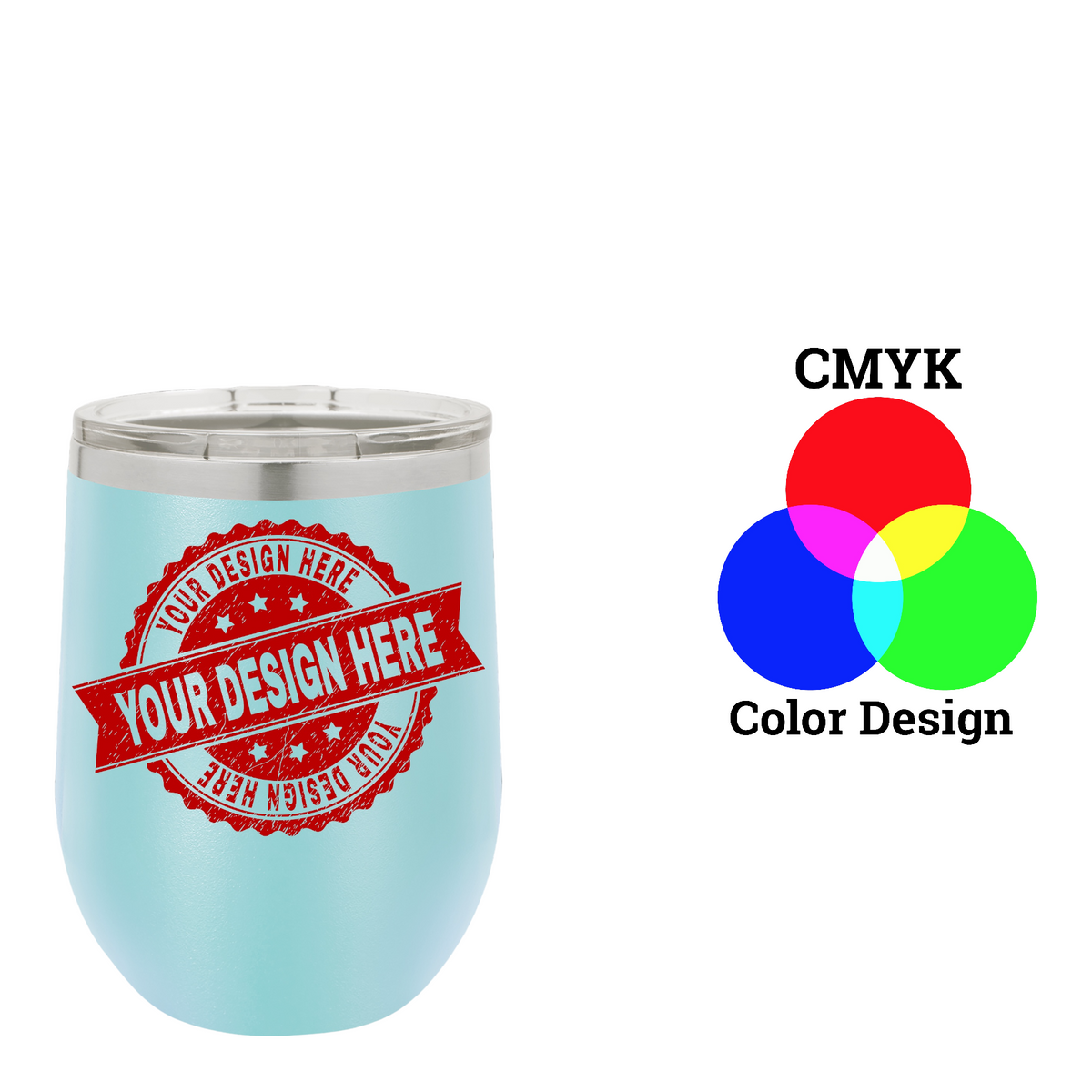 Polar Camel 12 oz. Vacuum Insulated Stemless Wine Tumbler with Lid