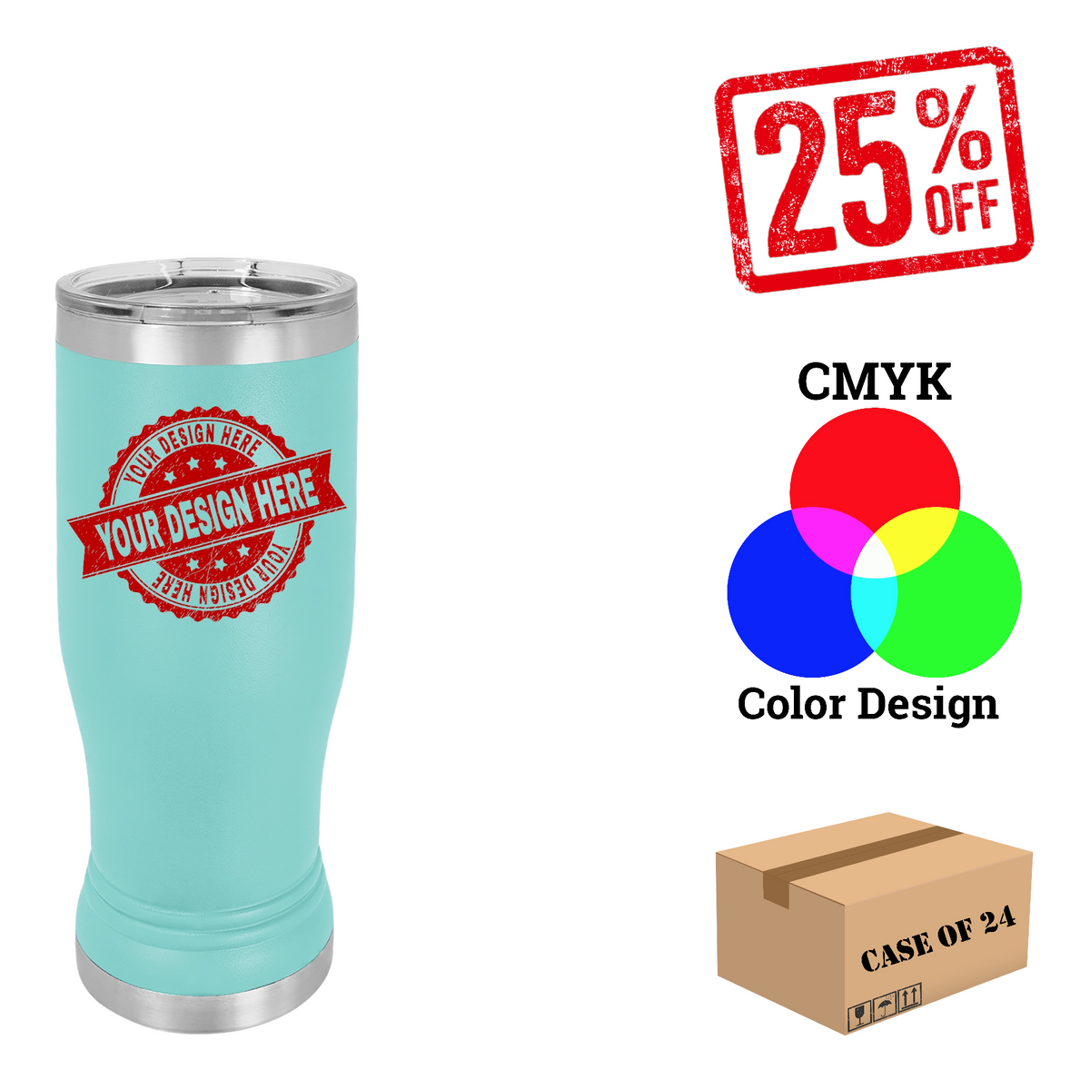 Polar Camel 14oz.Pilsner Case of 24