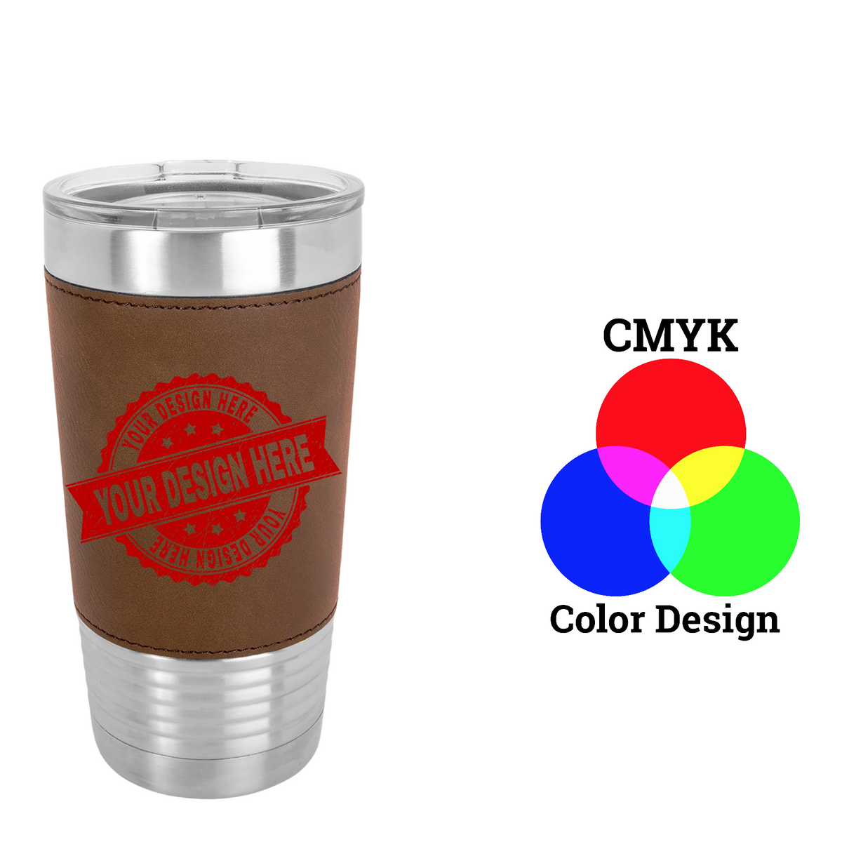 Polar Camel 20 oz. Leatherette Tumbler