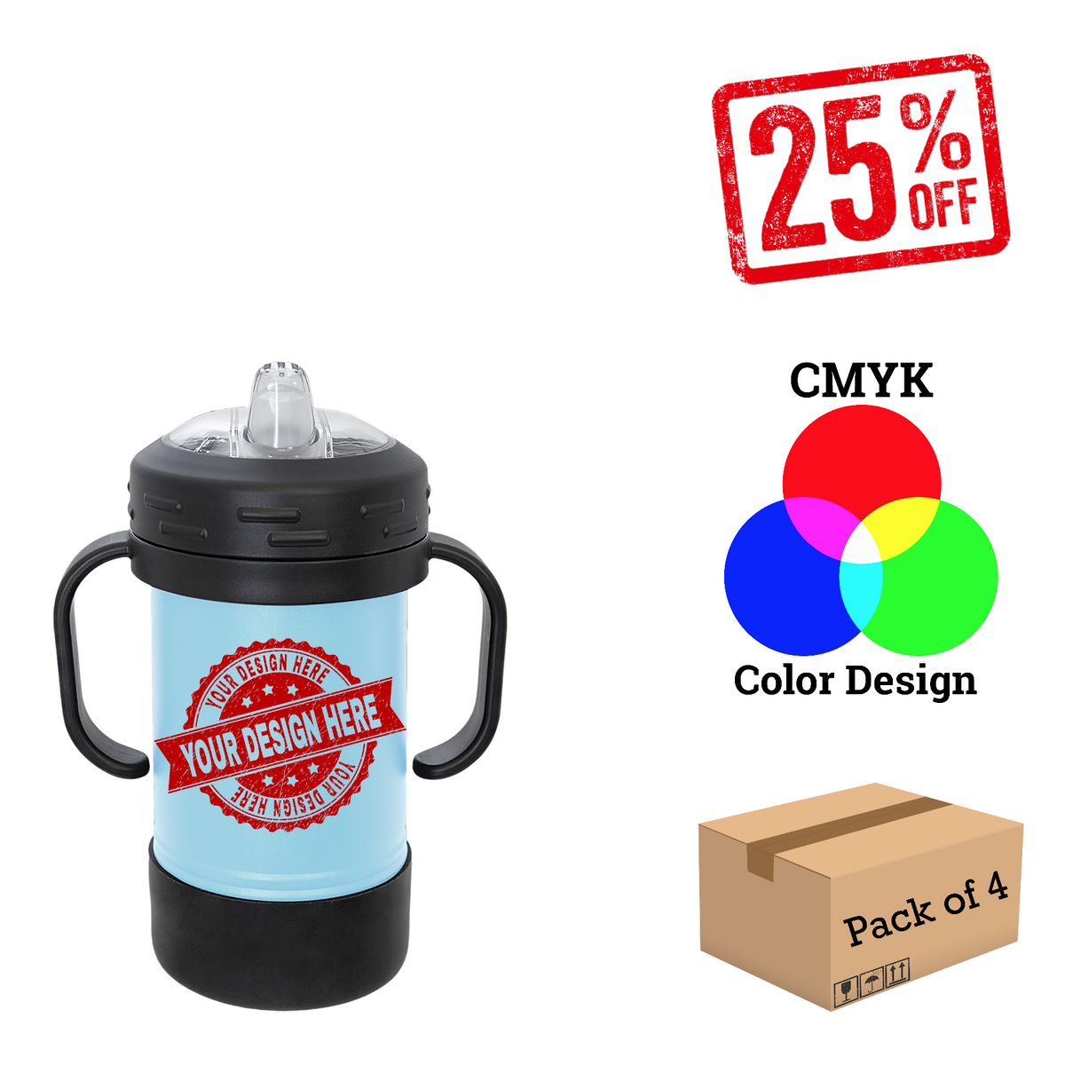 4 Pack Copy of Polar Camel 10 oz. Sippy Cup