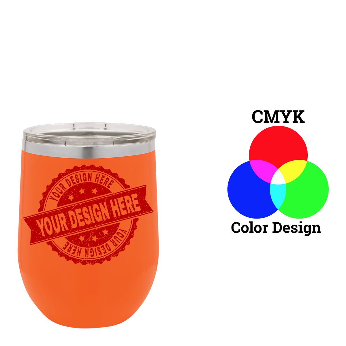 Polar Camel 12 oz. Vacuum Insulated Stemless Wine Tumbler with Lid