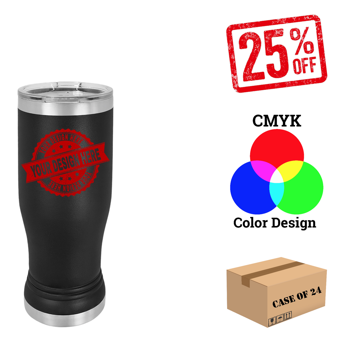 Polar Camel 14oz.Pilsner Case of 24