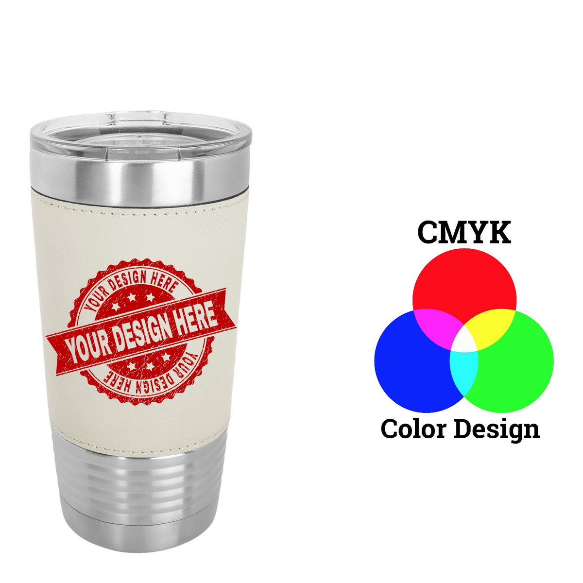 Polar Camel 20 oz. Leatherette Tumbler