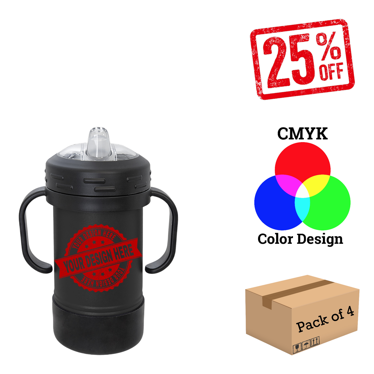 4 Pack Copy of Polar Camel 10 oz. Sippy Cup