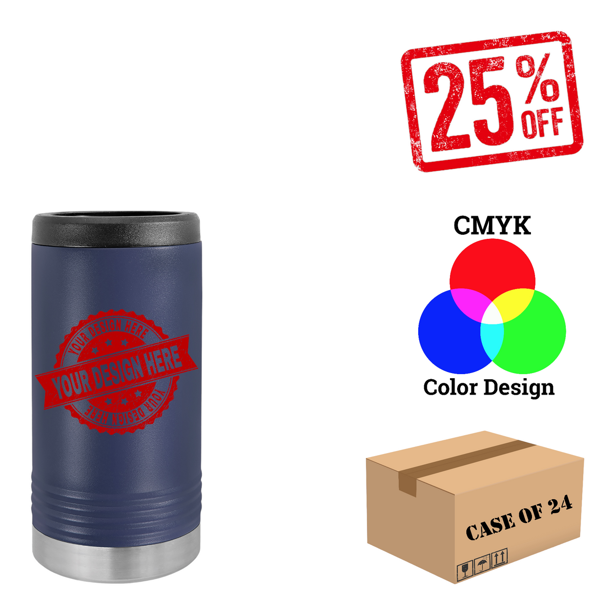 Polar Camel Slim Beverage Holder Case of 24