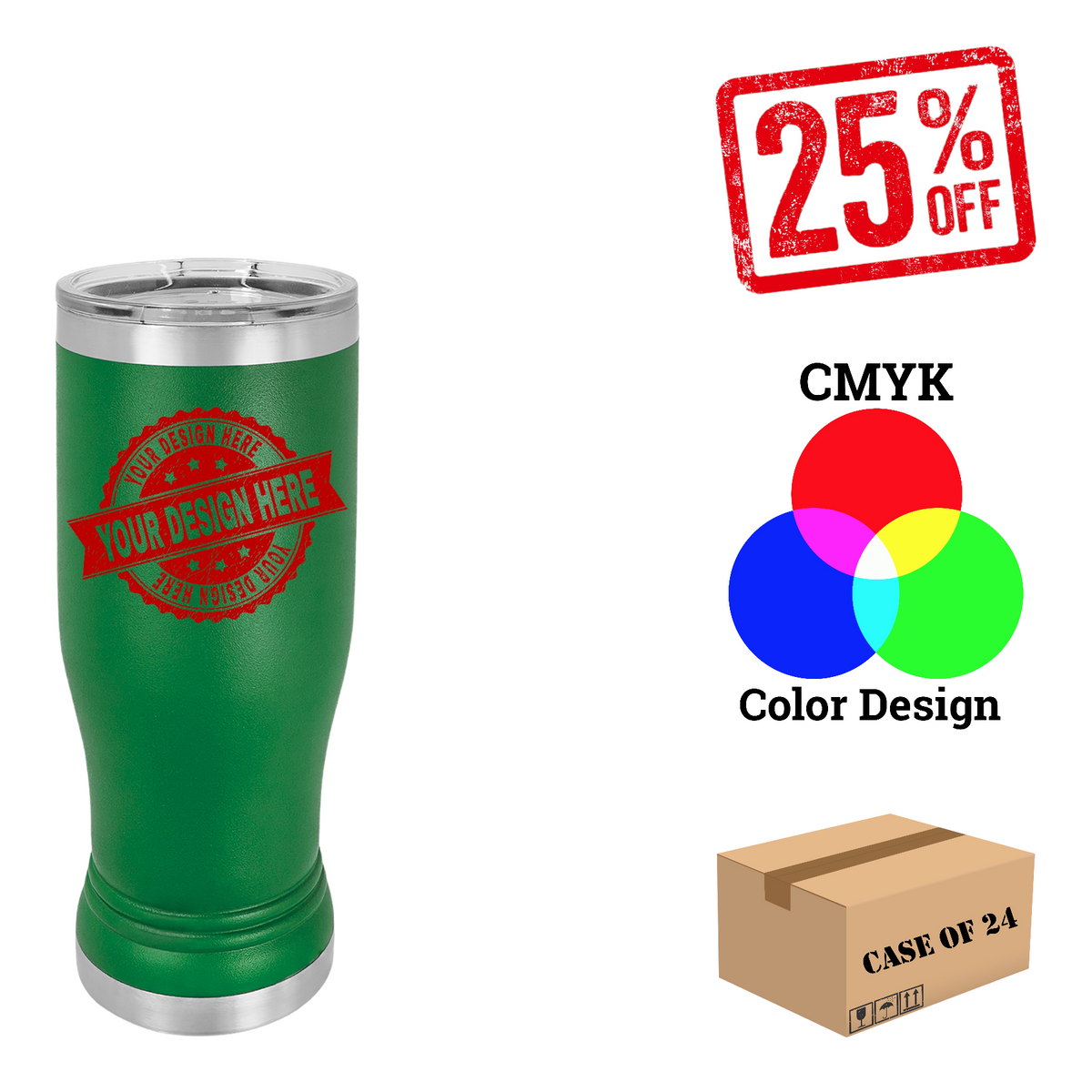 Polar Camel 14oz.Pilsner Case of 24