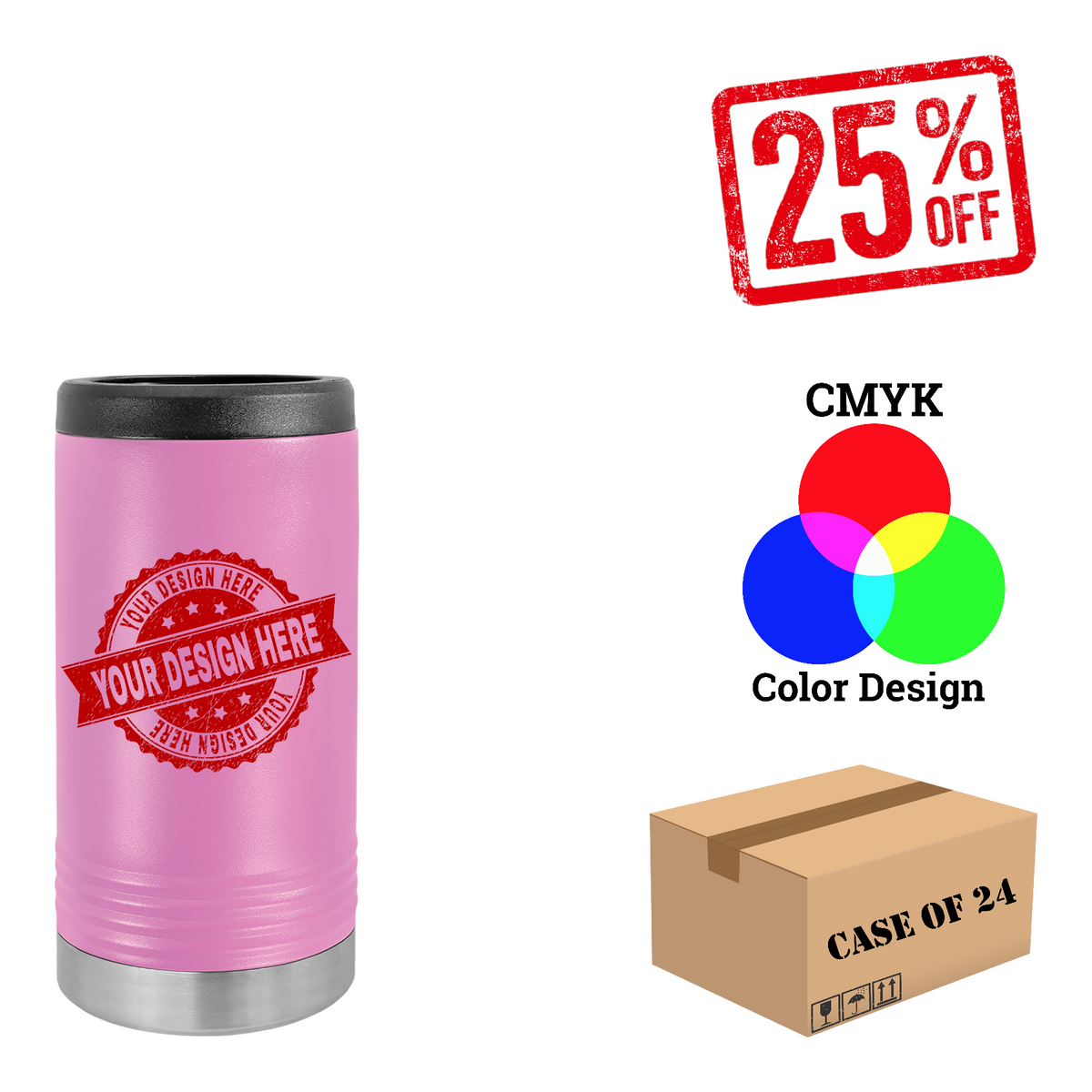 Polar Camel Slim Beverage Holder Case of 24