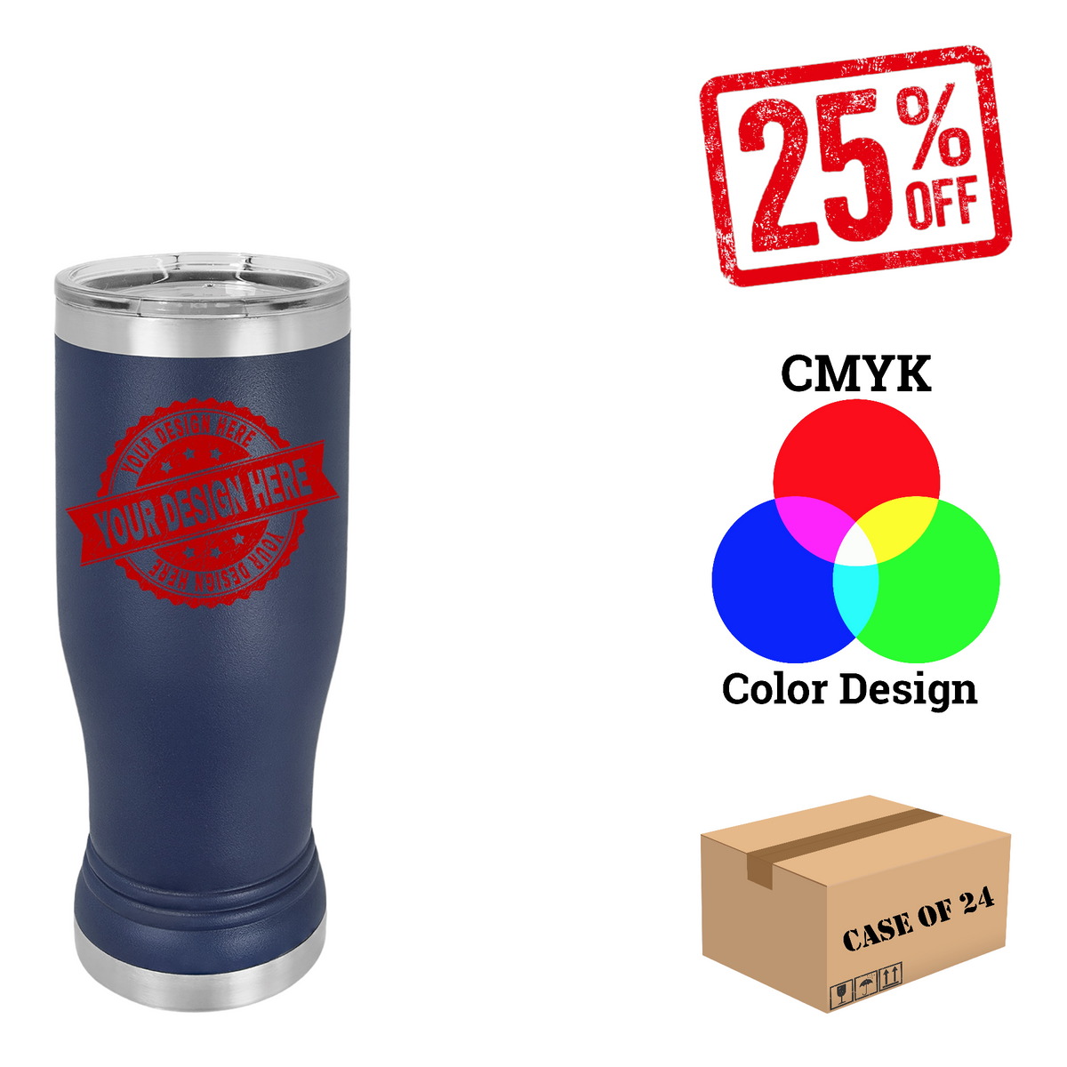 Polar Camel 14oz.Pilsner Case of 24