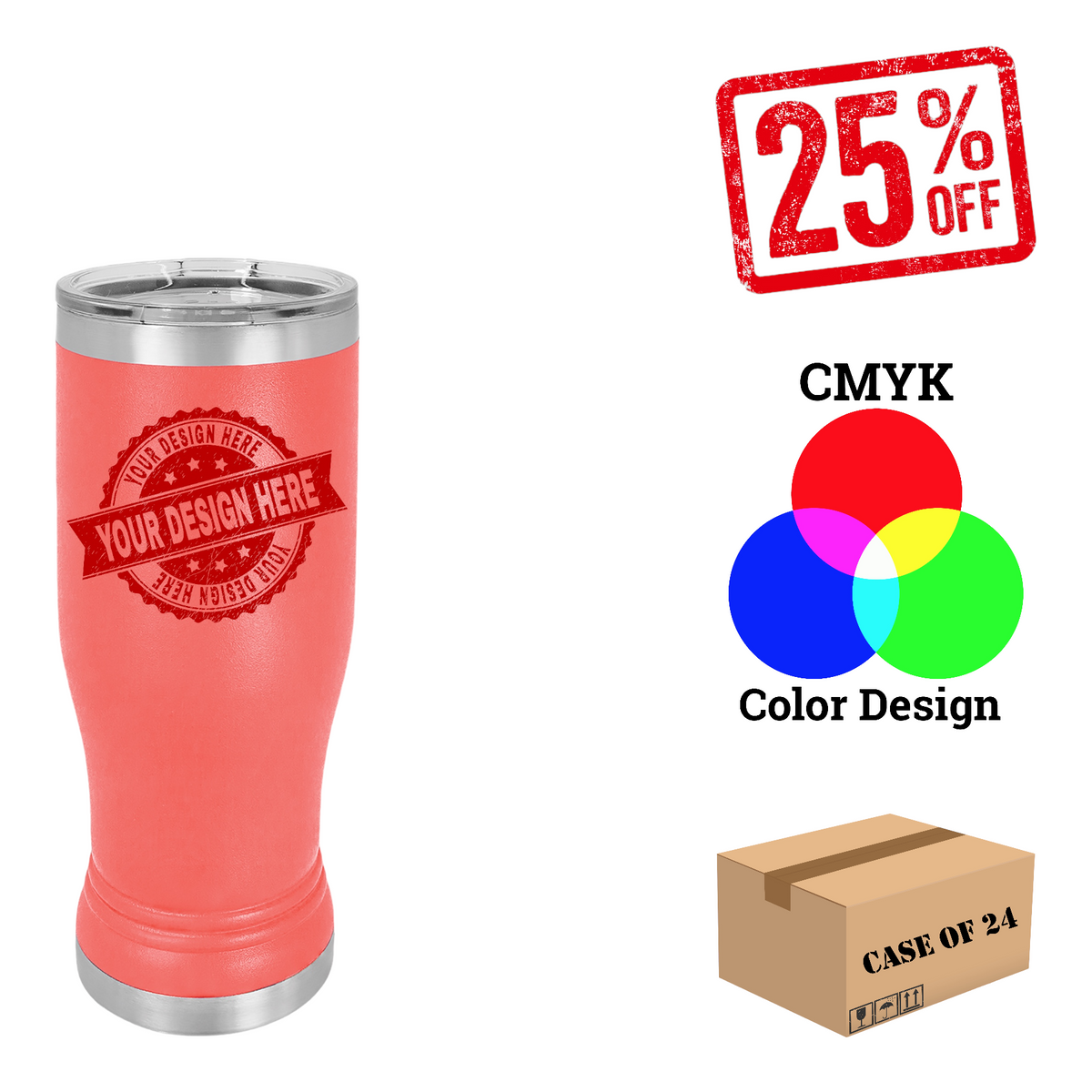 Polar Camel 14oz.Pilsner Case of 24